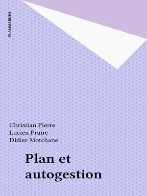 cover image of Plan et autogestion
